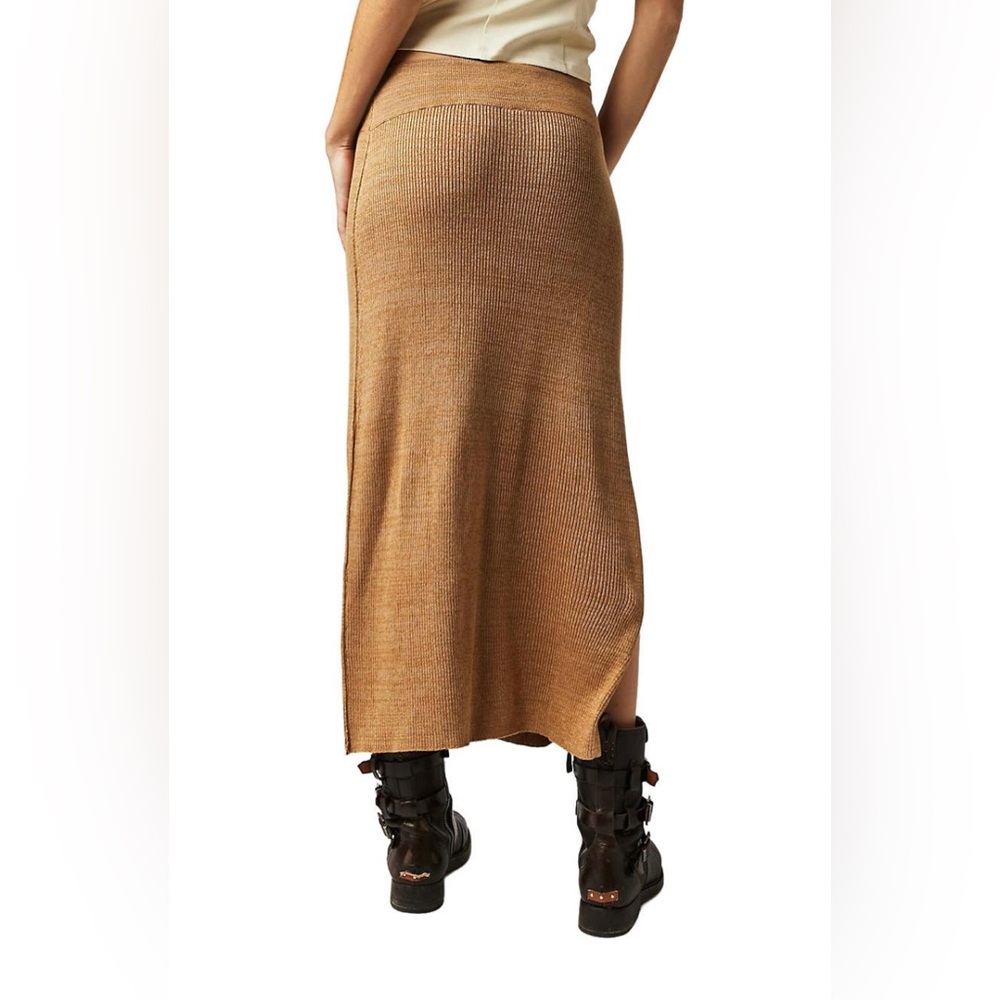 Free People Golden Hour Midi Skirt ✨ Apple Pie Combo Size S | viscose neutral - Picture 5 of 14